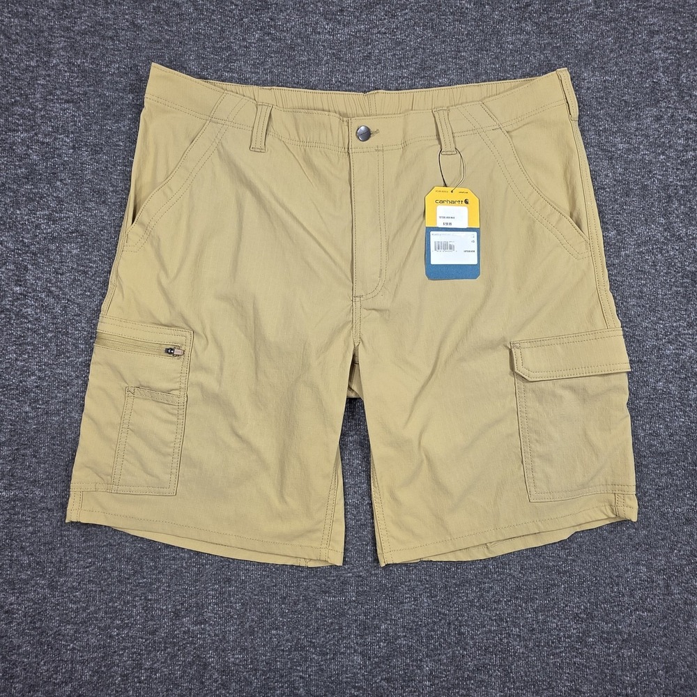 Carhartt Shorts Mens Sz 40 Khaki Ripstop Cargo GForce Relaxed Fit 10" Inseam NWT